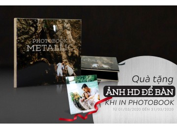 Quà tặng ẢNH HD ĐỂ BÀN khi in Photobook